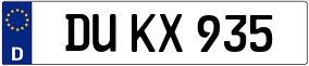 Trailer License Plate